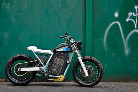 customized electric motorcycle.